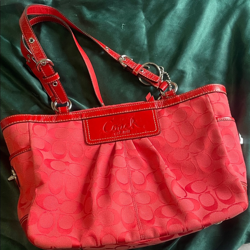 Coach Vibrant Red Shoulder Bag